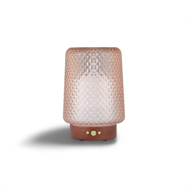 SpaRoom Dahlia Textured Translucent Glass Essential Oil Ultrasonic Diffuser Dejaci Home Fragrance Diffuser