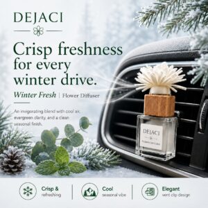 DEJACI Car Vent Flower Diffuser – Winter Fresh